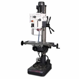OPTIMUM 303452 Trapano a colonna a ingranaggi automatico con tavola a croce, modello DH 40CTP, 1.5 kW, trifase 400V, attacco CM4