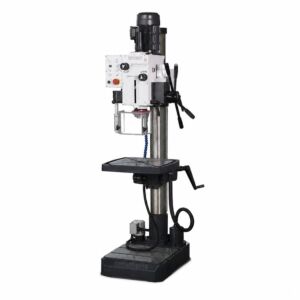OPTIMUM 3035357 Trapano a colonna con ingranaggi e cambio a 12 velocità, modello DH 40GPE, 1.5 kW, trifase 400V, attacco CM4