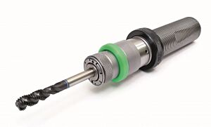 TD0136MAFTR03 Maschiatore attacco codolo filettato trapezoidale TPZ36x2 DIN 6327 con compensazione assiale, capacità maschiatura da M3 a M12 - attacco bussola Dia. 19mm