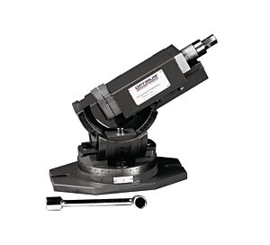 OPTIMUM 3354175 Morsa a vite a 3 assi Modello MV3-75 con base girevole a 360°, orientabile orizzontalmente fino a 90°