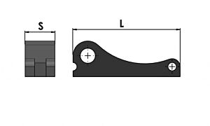 3539 D Nasello per apertura e chiusura pinza, Wickman 2 1/4"