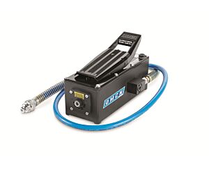 OMCN 357 Pompa idropneumatica con tubo flessibile e attacco rapido, portata 0.7 l/min