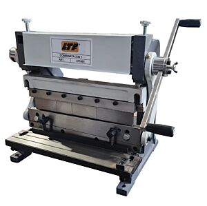 LTF371001 Calandra-Cesoia-Piegatrice 3 in 1 per la tranciatura di acciaio, alluminio, ottone, piombo, rame e plastica - Lunghezza lama 305 mm