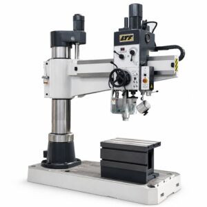 LTF 416.22 Trapano radiale con attacco CM4, modello 40/1250 mm, trifase 400V, 2.2 kW, tavola cubica e circuito di raffreddamento, capacità massima di foratura Ø40 mm
