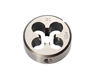 Bohrcraft 4205 11 00018 filiera tonda HSS-G rettificata BSW DIN EN 22568 filetto BSW= W 1/8" passo= 40 Ø esterno= 20 mm spessore= 5 mm