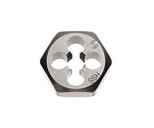 42081100100 BOHRCRAFT Filiera esagonale DIN 382 HSS-G per filettatura Whitworth GAS (BSP) secondo DIN ISO 228, rettificata-G1"-11