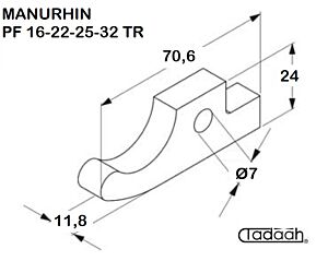 4882 Nasello per tornio MANURHIN - PF16, PF22, PF25, PF32 TR