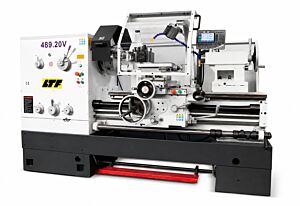 LTF 489.20V Tornio parallelo di precisione 400V, passaggio barra 105mm, potenza motore 7.5 kW, altezza punte 330mm, distanza punte 1000mm