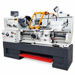 LTF 498.21V Tornio parallelo di precisione 400V, passaggio barra 80mm, potenza motore 5.5 kW, altezza punte 205mm, distanza punte 1000mm