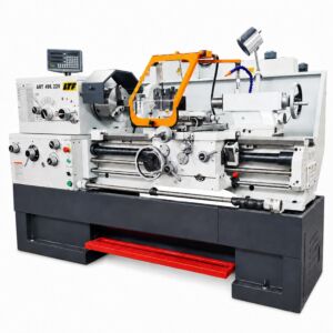 LTF 498.22V Tornio parallelo di precisione 400V, passaggio barra 80mm, potenza motore 5.5 kW, altezza punte 205mm, distanza punte 1500mm