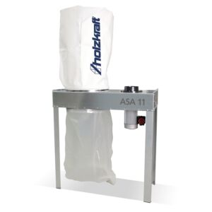 HOLZSTAR 5133110 Aspiratore stazionario con ventole a pala adatto per legno, plastica, metalli, vetro, polistirolo, carta, aria aspirata 2100 m³/h, 400V - Modello ASA11