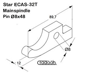 580-320-70 Nasello per tornio CNC STAR modello serie ECAS-32T - Contromandrino 