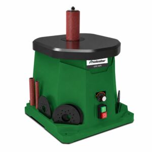HOLZSTAR 5903505 Oscillating spindle sander, 450 W, model OSS 100 V, single-phase 230 V, with variable speed control for professional finishing of internal and external profiles