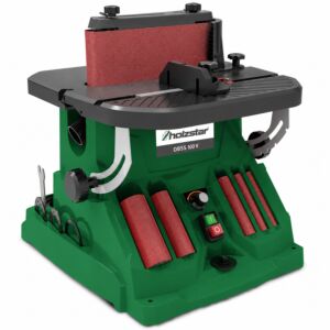 HOLZSTAR 5903510 Levigatrice a mandrino oscillante e a nastro 450W, modello OBSS 100 V, monofase 230V, potente motore per tutti i materiali in legno
