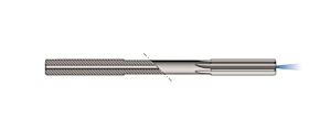 UTENSILERIA OSSOLANA 610-05.50-A Alesatore a macchina per fori ciechi con foro centrale di refrigerazione, materiale tagliente HM micrograna K20 rivestito Alcrona Pro, Z=6, diametro di alesatura 5,5 mm H7