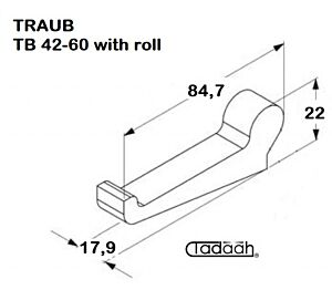 627184 Chuck lever for opening and closing clamp suitable for Traub TB 42-60 with roll