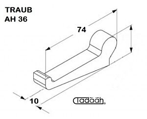 629045 Chuck lever for opening and closing clamp suitable for Traub AH 36