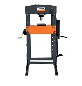UNICRAFT 6300051 Pressa idraulica con pompa idraulica manuale e pedale, modello WPP 50 EF, forza di compressione 50 t