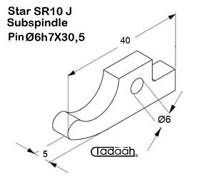 690-83-070/090 Nasello per tornio CNC STAR modello serie SR 10 J - Contromandrino