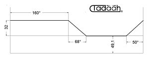 70AR32/0 Camma standard radiale posizione1-2-3-4-5-6 per SCHUTTE SF26, SFH130 h=0x160 Gradi