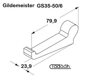 703-10-0017-000 Nasello per tornio plurimandrino Gildemeister - DMG Mori GS35 - GS50/6