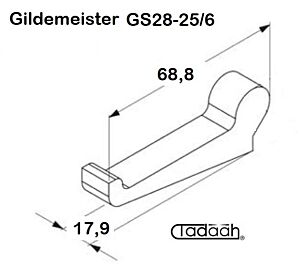 705-10-0017-001 Nasello per tornio plurimandrino Gildemeister modello serie GS28 - GS25/6