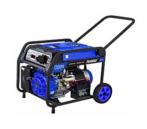 C.G.M Gruppi Elettrogeni 7500SE Generatore di corrente a benzina 6.8kW con carrellino e serbatoio maggiorato, monofase 230V, avviamento elettrico e regolazione di tensione AVR
