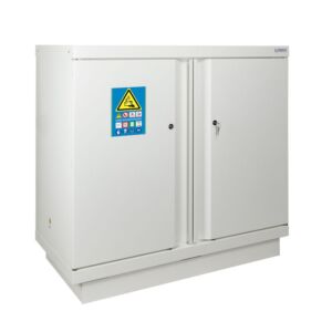 ECOSAFE 793+LI Armadio di sicurezza antincendio interno fino a 180 Minuti, resistenza al fuoco esterno fino a 105 Minuti, dimensioni 1620x1000x410mm per lo Stoccaggio di Batterie al Litio-Ione norme EN 14470-1 e EN 1363-1 