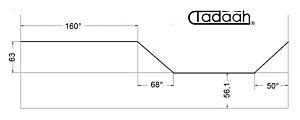 80AR63/0 Camma standard Frontale per Schütte SF42, SF51, SFH160