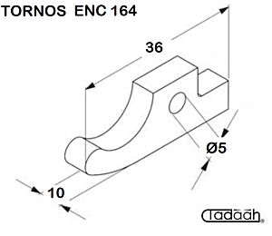 810965 Nasello per tornio CNC TORNOS ENC164
