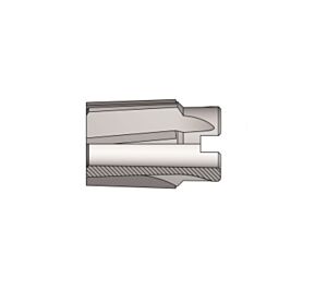 850-20.00 Utensileria Ossolana Alesatore cilindrico a manicotto rivestito micrograna K10 con Dia.20 H7 attacco Dia.10, taglienti elica inclinati sinistra 5°