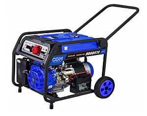 C.G.M Gruppi Elettrogeni 9000STE  Generatore di corrente a benzina 7.2kW con carrellino e serbatoio maggiorato, 400V, avviamento elettrico e regolazione di tensione AVR
