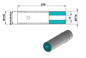 9482E Plastic bar feed fingers collet ROUND - HEXAGONAL left thread suitable for multi spindle lathe Pittler PRC100