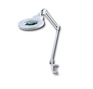 996.904 Work lamp 220V with DIMMER, 60 LED light, magnifying glass diameter 150 mm, 2 interchangeable lenses 3+20 and 5+20 diopters
