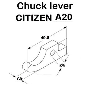 A 220 C 1121 Nasello per tornio CNC CITIZEN A20