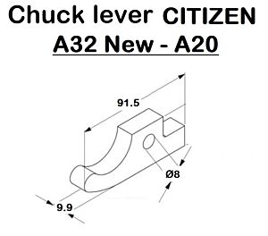A32C110 - A20 Nasello per tornio CNC CITIZEN A32 New - A20