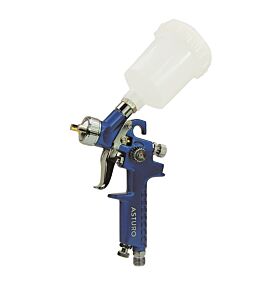 ASTURO 00903 Aerografo MINI per ritocchi e grafica Modello H-2000, serbatoio 125 cc in Nylon - Ugello a scelta Ø0.8 - 1.0mm