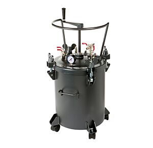 ASTURO 3370500R Underpressure tank 20 litre capacity with manual agitator, wheels and Single airbrush connection