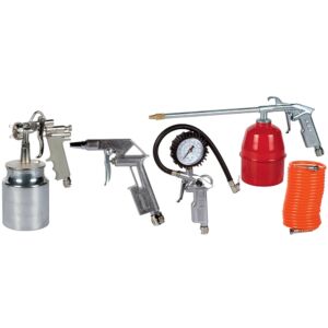 ASTURO 3450101 Compressor kit Model Pro 1: paint spray gun, inflating-washing-blowing guns and nylon spiral