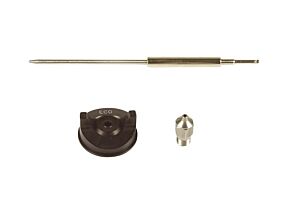 ASTURO RI277 Ersatzteilset für Spritzpistole, Nadel-Luftkappe-Düse passend für ECO/S HVLP 00277, 00277xxK, 00277M Düsendurchmesser nach Wahl 1,1 - 1,3 - 1,5 - 1,7 - 1,9 - 2,2mm, ASTURO ORIGINAL AIRBRUSH ERSATZTEILE