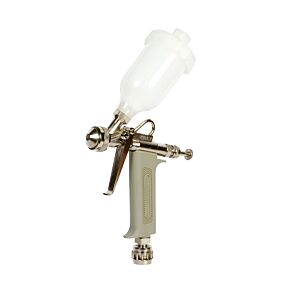 ASTURO 00167 Low pressure mini manual gravity feed spray gun, Upper 125cc Nylon tank, Model C- Nozzle at choice Ø0.5 - 0.7 - 1.0mm