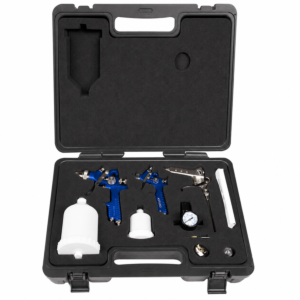 ASTURO 0090517K Kit aerografi con H827 600 cc Ø 1,7 mm, H2000 125 cc Ø 1,0 mm e accessori