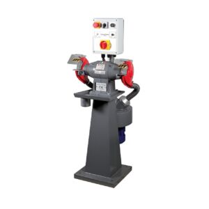 AT04S TOMMASI & BONETTI Smerigliatrice su colonna con aspiratore e centralina bassa tensione 24V - Potenza 1.0 HP - giri 2800 rpm, dimensioni mole 200x25x20mm