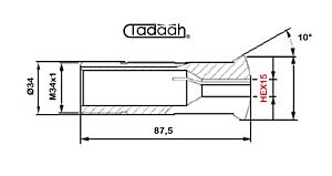 B227 Boccola in metallo duro Es.15 per tornio a fantina mobile CNC, Citizen, Gildemeister, Hanwha, Maier, Manurhin, Nexturn, Star, Tornos, Traub, Tsugami
