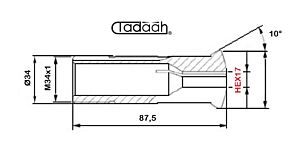 B227 Boccola in metallo duro Es.18 per tornio a fantina mobile CNC, Citizen, Gildemeister, Hanwha, Maier, Manurhin, Nexturn, Star, Tornos, Traub, Tsugami