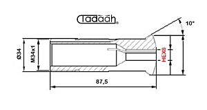 B227 Boccola in metallo duro Es.8 per tornio a fantina mobile CNC, Citizen, Gildemeister, Hanwha, Maier, Manurhin, Nexturn, Star, Tornos, Traub, Tsugami