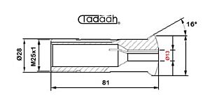 B261 Boccola in metallo duro Ø13mm per tornio a fantina mobile CNC Citizen, Hanwha, Maier, Nexturn, Star, Traub