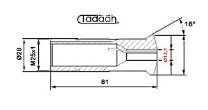 B261 Boccola in metallo duro Ø13.1mm per tornio a fantina mobile CNC Citizen, Hanwha, Maier, Nexturn, Star, Traub