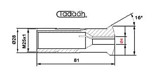 B261 Boccola in metallo duro Ø4mm per tornio a fantina mobile CNC Citizen, Hanwha, Maier, Nexturn, Star, Traub
