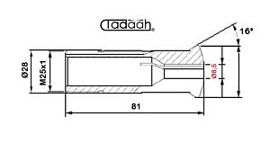 B261 Boccola in metallo duro Ø8.5mm per tornio a fantina mobile CNC Citizen, Hanwha, Maier, Nexturn, Star, Traub